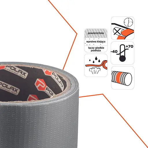 Скотч армированный Polax клейкая лента 50 мм х 10 м (101-007) - фото 2