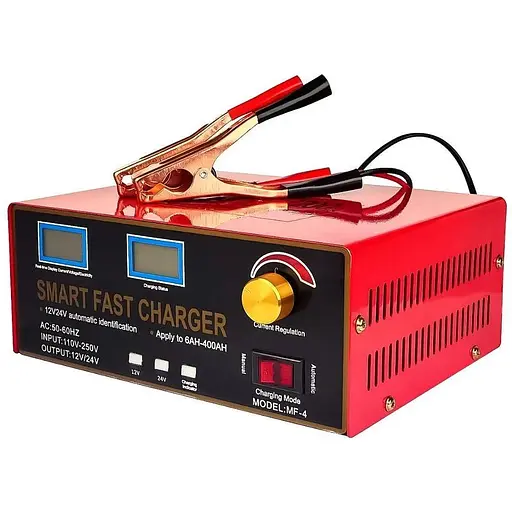 Зарядний пристрій для AGM гелевих кислотних акумуляторів 12 — 24 В — MF-4 20 А 600 W розумний - фото 1