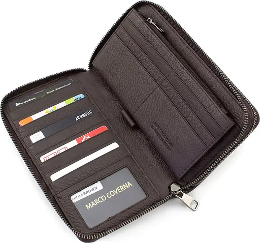 Чоловічий шкіряний клатч Marco Coverna 21х12х4 см sum0023142 - фото 5