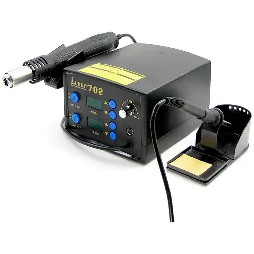Паяльная станция Lukey 702 фен, паяльник - фото 1