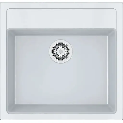 Кухонна мийка Franke Sirius тектонайт, прямокут., без крил, 560х530х200мм, чаша - 1, врізна, білий
