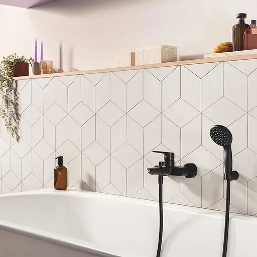 Смеситель для ванны Grohe QuickFix Start Black UA30330701, Черный матовый - фото 12