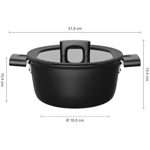 Уцінка. Каструля Fiskars Hard Face 3.5 л 22 см (1052227)  - фото 7