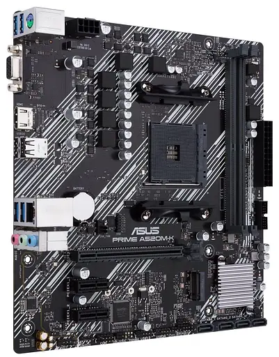 Материнская плата ASUS PRIME A520M-K (Prime A520M-K) (Socket AM4, AMD A520, Micro-ATX) - фото 2