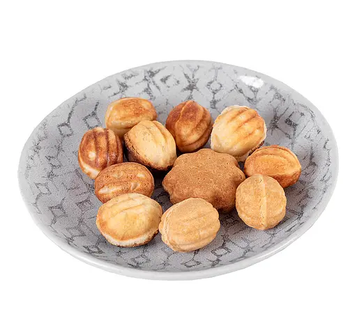 Горішниця форма для печива горішки на 8 цілих горіхів без начинки + квітка, Ласунка 81839 - фото 6