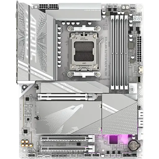 Материнская плата Gigabyte X870 A ELITE WF7 ICE sAM5 X870 4xDDR5 M.2 HDMI ATX