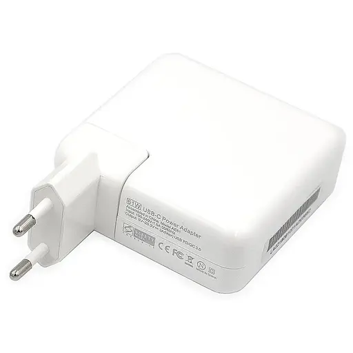 Блок живлення для ноутбуків PowerPlant APPLE 220V, 20V 61W (USB Type-C)