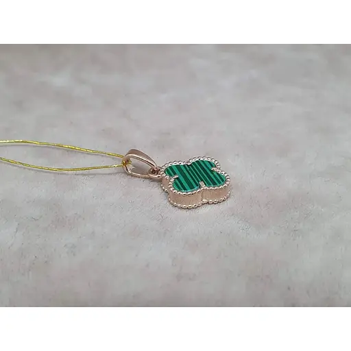 Золота підвіска Платон Конюшина з малахітом. 1П126/68Б - фото 2