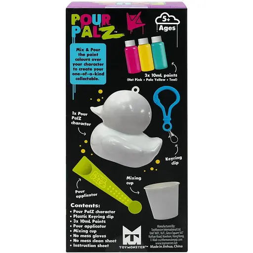 Набор для творчества ToyMonster Флюид Арт Брелок Утенок в ассортименте (GS-G26262) - фото 23