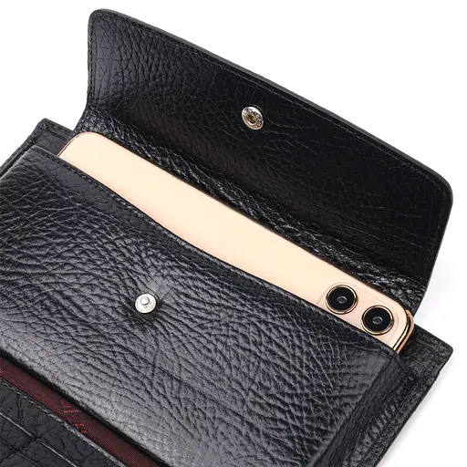 Шкіряний клатч KARYA 19.5х10,3х3 см acs0023978 - фото 7