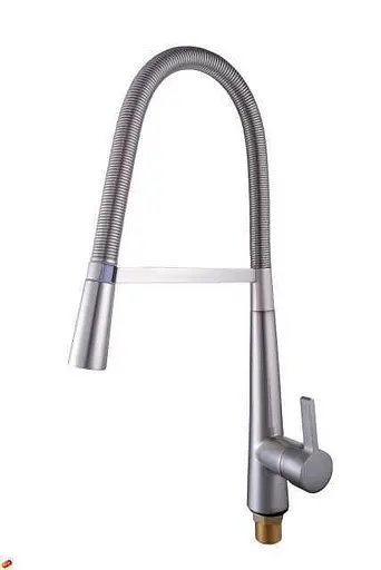 Смеситель для кухни Globus Lux Lazer GLLR-1032-St Steel Хром матовый - фото 1