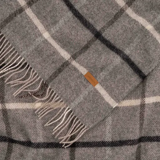 Плед Ardesto Leonardo Alpina 140x200 см 100% серая шерсть (ART0703LM) - фото 5