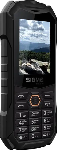 Телефон защищен кнопочный Sigma mobile X-treme PV68 черно-оранжевый - фото 4