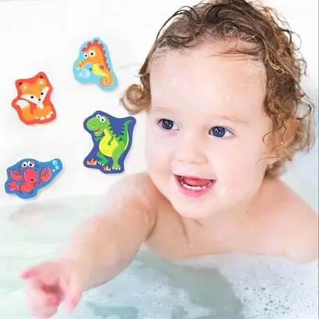 Набір наклейок для ванної 4M Динозаври Bubblie Duckie 00-04747 Іграшки для ванної купання - фото 3