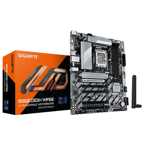 Материнська плата Gigabyte B860 DS3H Wi-Fi6E LGA 1851 (B860 DS3H WIFI6E)