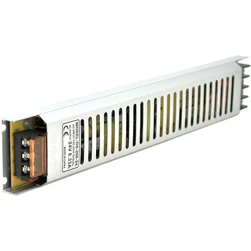 Импульсный блок питания Voltronic 24В 8.33А (200Вт) перфорированный SLIM - фото 1