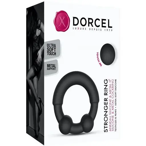 Ерекційне кільце з металевими вставками Dorcel Stronger Ring - фото 8