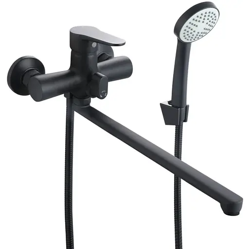 Смеситель для ванной Lidz Nicole 005, Black (k35) LDNIC005BLA45183 - фото 1