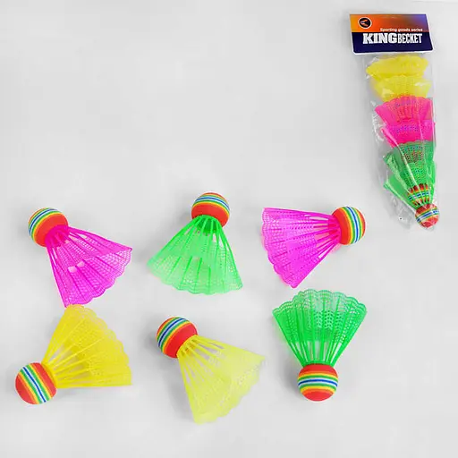 Воланчик для бадмінтону, 6 шт. - фото 2