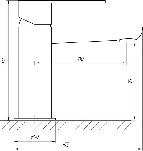 Смеситель для умывальника Topaz Barts TB 07202-H36 Хром - фото 5