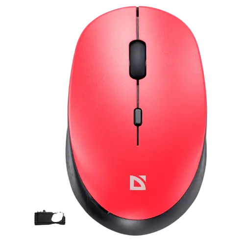 Миша бездротова Defender Auris MB-027 Silent Red (52026)
