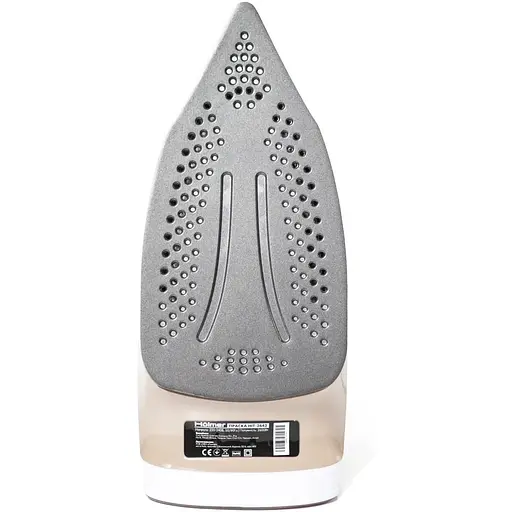 Утюг Holmer HIТ-2642, Beige, 2600W, тефлон, паровой удар 140 г/мин, постоянная подача пара 40 г/мин, вертикальное отпаривание, очистка от накипи, антикапля - фото 2