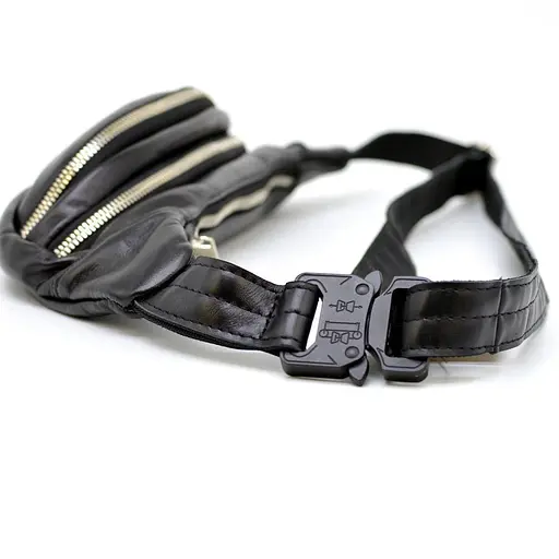 Шкіряна чоловіча сумка на пояс TARWA 11х30х5 см nsa0001309 - фото 5