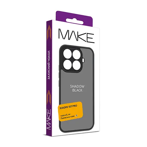Чохол MAKE Xiaomi 15T Pro Shadow Black - фото 2