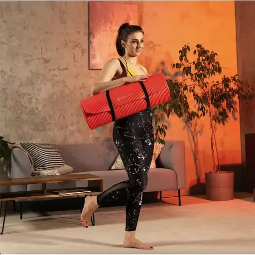 Коврик для йоги Hop-Sport HS-NB020GM NBR 2см яскраво-червоний - фото 5