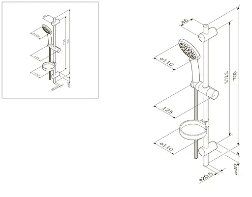 Душевой комплект AM.PM Like F0180000 - фото 8