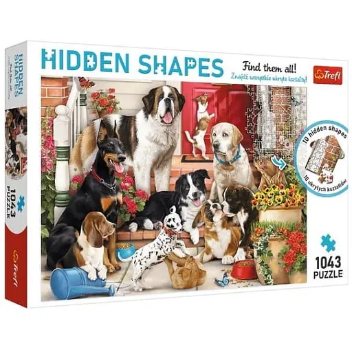 Пазл Trefl Hidden Shapes Собачьи игры 1043 эл. (10675)