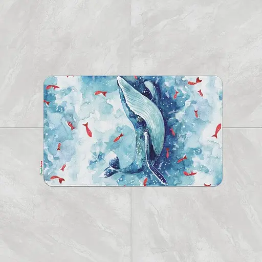 Килимок для ванної кімнати Tabe Whale 60 x 100
