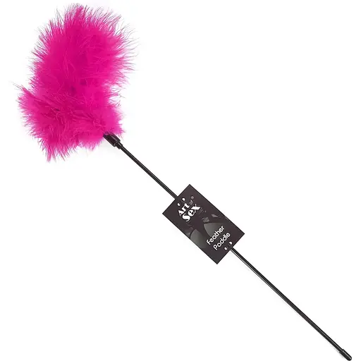 Лоскітка Art of Sex - FeaTher Paddle темно-рожева