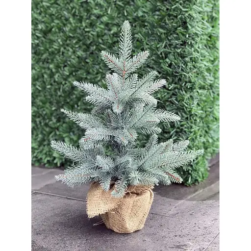 Ялинка Hvoya Classic лита в мішковині 50 см блакитна