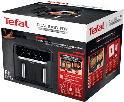 Мультипечь Tefal Dual Easy Fry XXL EY9428E0 - фото 3
