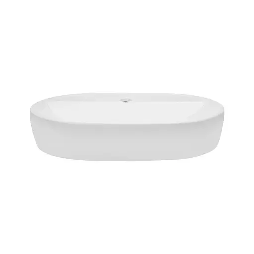 Умивальник Qtap Scorpio накладний овальний 610x400x120 мм White + донний клапан PU02, Білий - фото 3