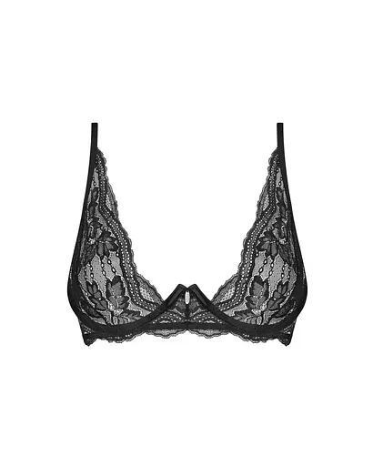 Бюстгальтер Obsessive Nutris XL/2XL чорний - фото 2