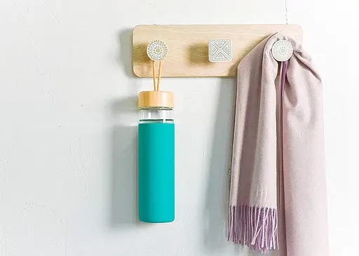 Бутылка стеклянная OldBro бамбуковая крышка с защитным силиконовым чехлом Arcadia 590 мл - фото 5