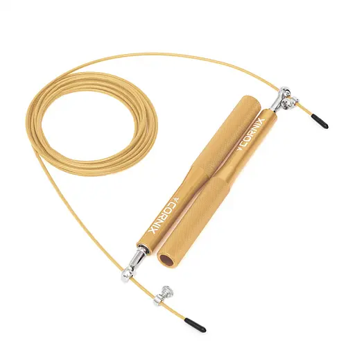 Скакалка скоростная для кроссфита Cornix Speed Rope XR-0154 Gold - фото 3