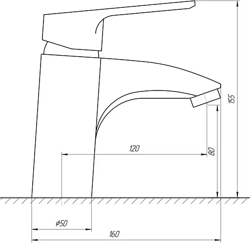 Смеситель для умывальника Globus Lux Seva GLSV-0101 Хром - фото 4