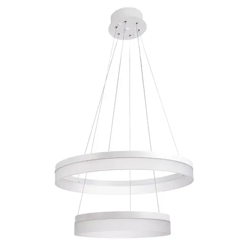 Светильник потолочный подвесной светодиодный BR-962S/36W+24W WH led Brille 22-393