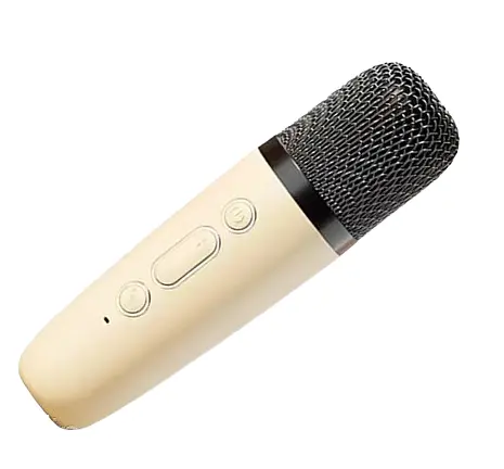 Портативная колонка K18 с микрофоном Bluetooth USB SD FM детская колонка караоке блютуз колонка 5 Вт Белый - фото 2