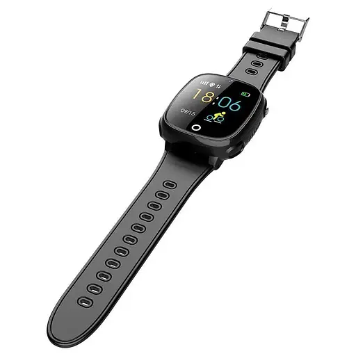 Подарунковий дитячий смарт-годинник Lemfo HW11 4G Aqua Plus з камерою і GPS-відстеженням водонепроникний чорний - фото 5