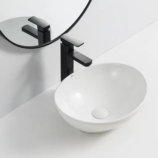 Умивальник накладний Mixxus Premium Ellipse-0107 345x265x120 мм MP6525, Білий - фото 5