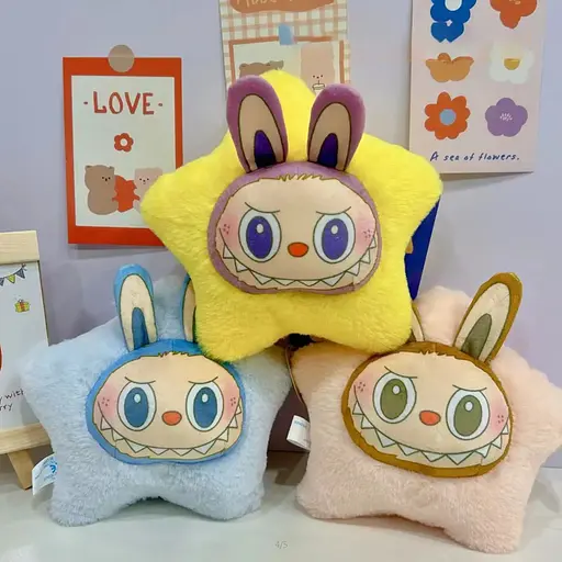 М’яка іграшка Labubu, подушка, 19x18x9 см, плюш (В асортименті) - фото 2