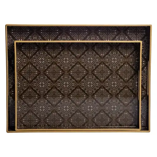 Набір підносів Yiwu HP-HK-14 Mauritania декоративні пластикові 2 шт. - фото 2