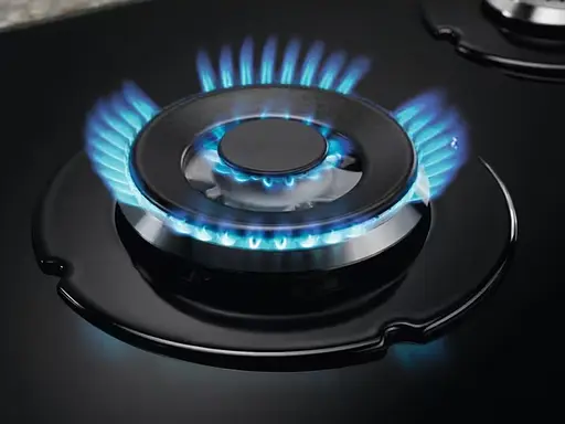 Варильна поверхня газова на склі Electrolux 60 см чугун чорний - фото 5