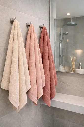Набір турецьких рушників для ванної 50x90 см 3 шт TC303376183 - фото 3
