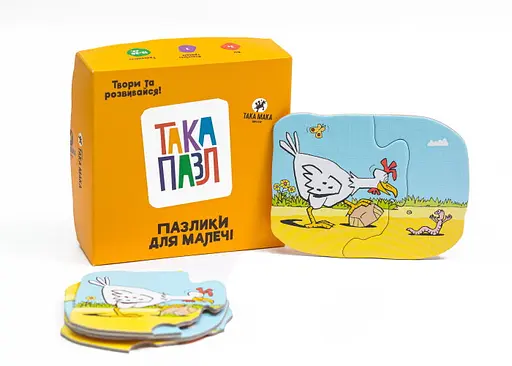 Настольная игра Така Мака Пазл Пазлики для малышей Курочка (укр.) (60230-UA) - фото 5