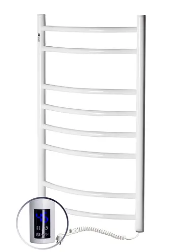 Електрична рушникосушарка Navin Камелія 480x800 Sensor права з таймером 12-007033-4880, Білий, Праве, Електронний - фото 3